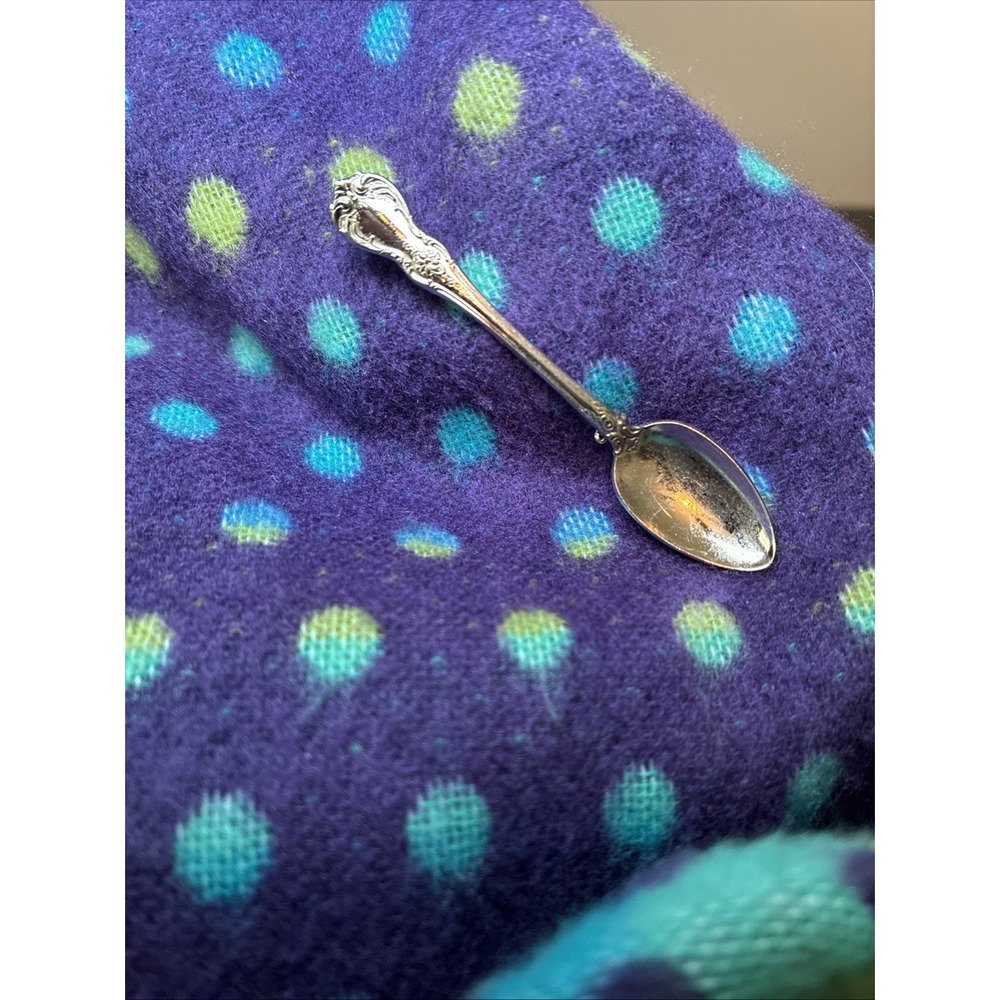 SPOON BROOCH VINTAGE SALT SPOON Silver Plated Victorian Replica Pin
